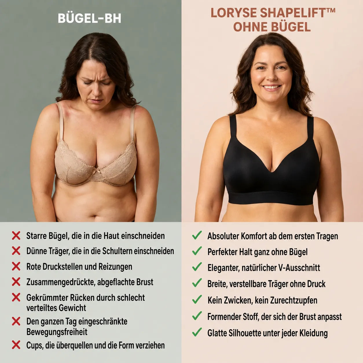 Der bügellose BH mit absolutem Komfort